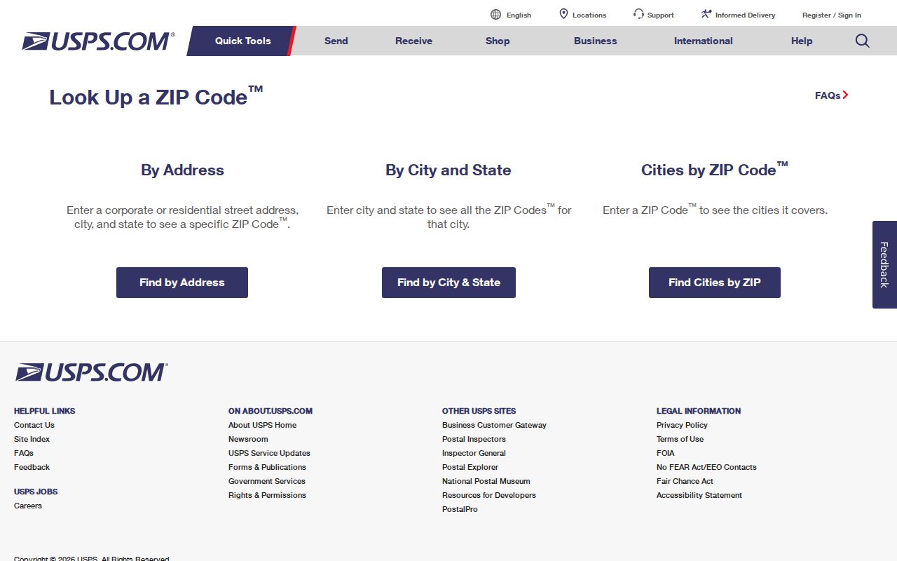 Lancaster County ZIP code directory USPS ZIP verification form